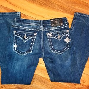 Miss Me embellished embroidered Bootcut Jeans size 29